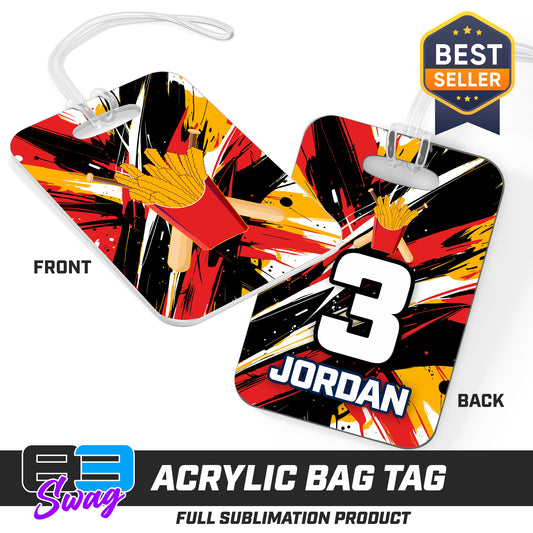 Hard Acrylic Bag Tag - Team Rally Fries Baseball