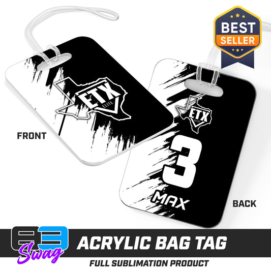 Hard Acrylic Bag Tag - ETX Elite Softball