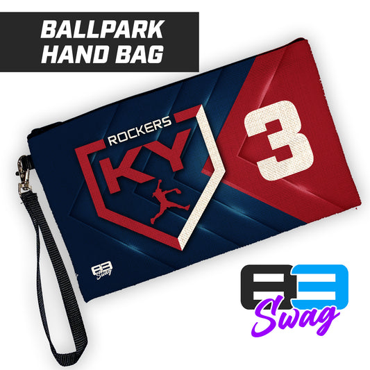 KY Rockers Softball - 9"x5" Zipper Bag with Wrist Strap