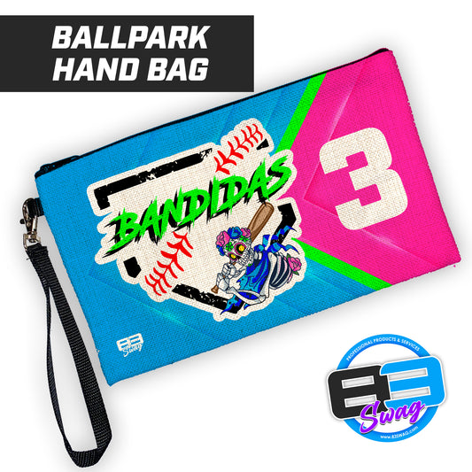 Baker Bandidas Softball - 9"x5" Zipper Bag with Wrist Strap