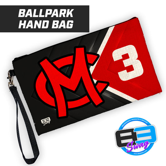 Mudcats Baseball - 9"x5" Zipper Bag with Wrist Strap