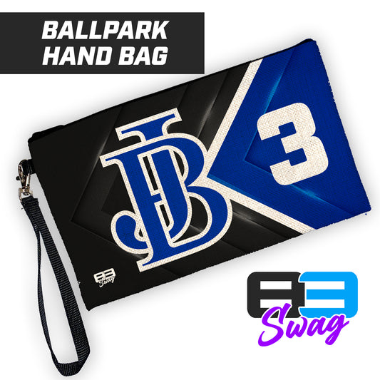 Jax Beach Baseball - JB VERSION - 9"x5" Zipper Bag with Wrist Strap