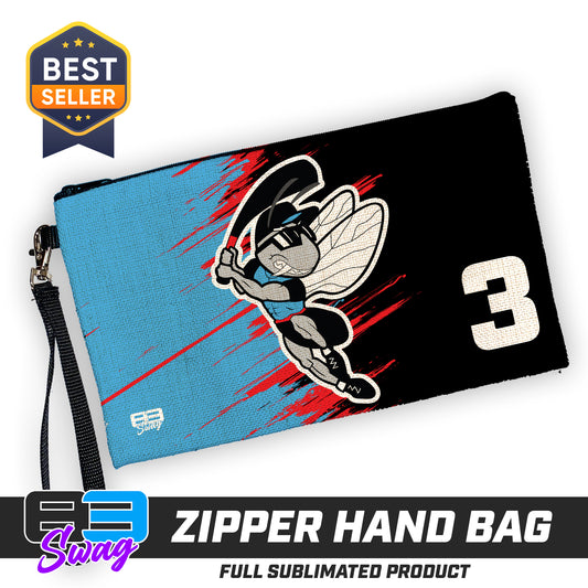 9"x5" Zipper Bag with Wrist Strap - NBC Gnats Baseball