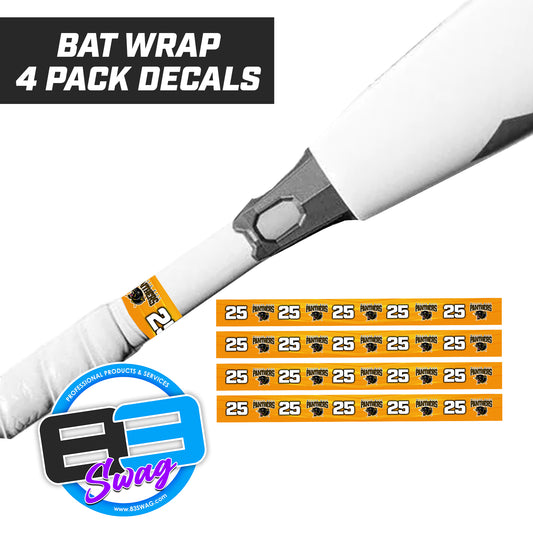 Willie Hall Panthers Baseball - Bat Decal Wraps (4 Pack)