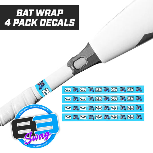 FCA Blueclaws Baseball - Bat Decal Wraps (4 Pack)
