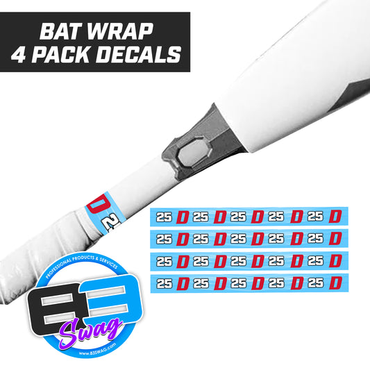 North Florida Dynasty - Bat Decal Wraps (4 Pack)