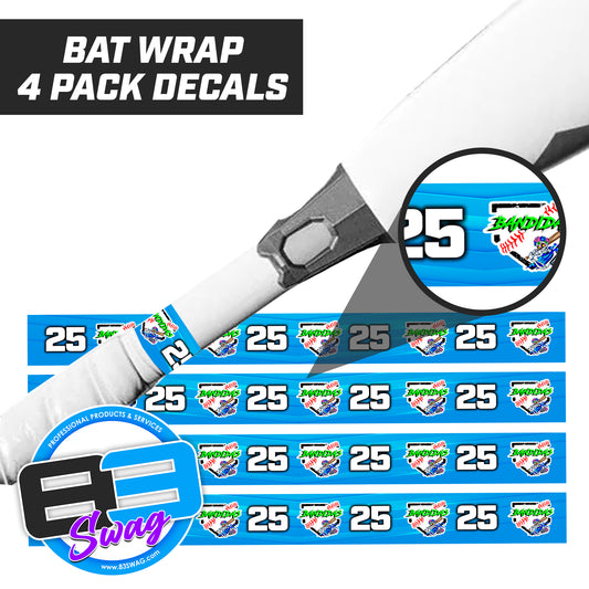 Baker Bandidas Softball - Bat Decal Wraps (4 Pack)