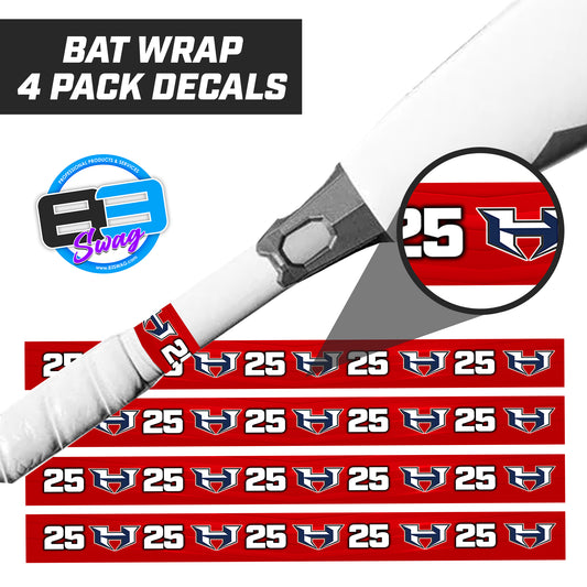 Macclenny Hawks Baseball - Bat Decal Wraps (4 Pack)