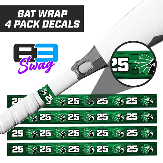 Hopatcong Warriors 2024 Edition - Bat Decal Wraps (4 Pack)