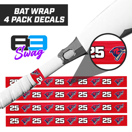MSA Redtails Baseball 2024 Edition - Bat Decal Wraps (4 Pack)