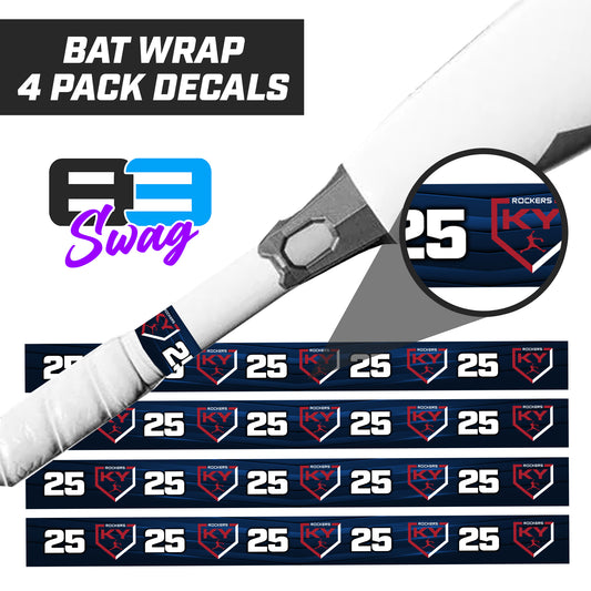 KY Rockers Softball - Bat Decal Wraps (4 Pack)
