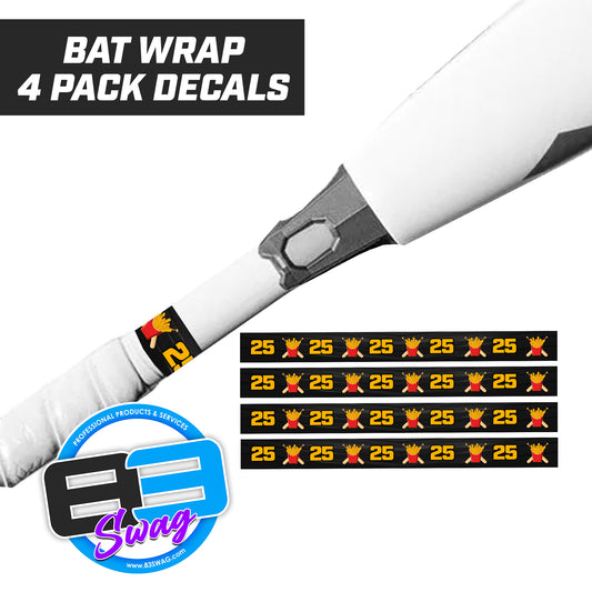 Team Rally Fries Baseball - Bat Decal Wraps (4 Pack)