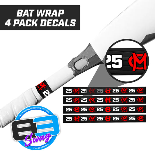 Mudcats Baseball - Bat Decal Wraps (4 Pack)