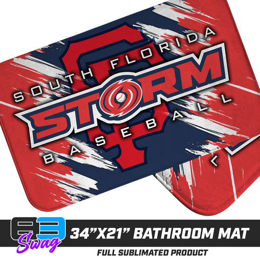 21"x34" Microfiber Bath Mat - South Florida Storm