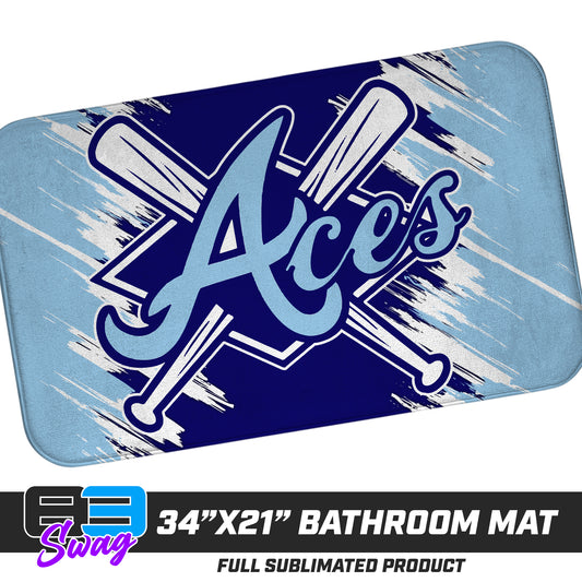 21"x34" Microfiber Bath Mat - Aces Baseball