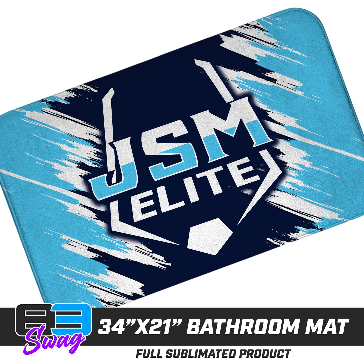 21"x34" Microfiber Bath Mat - JSM ELITE Baseball