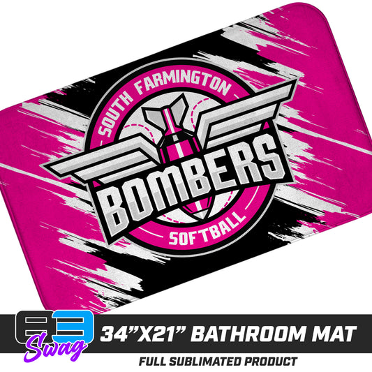 21"x34" Microfiber Bath Mat - South Farmington Bombers Softball