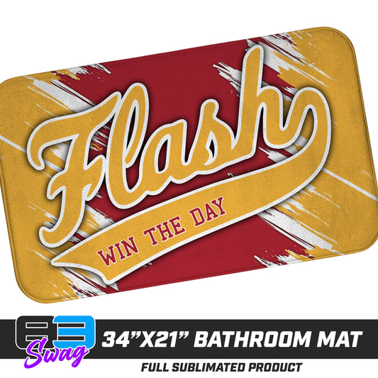 21"x34" Microfiber Bath Mat - Flash Baseball