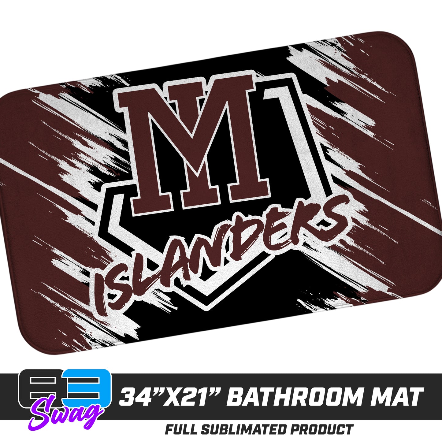 21"x34" Microfiber Bath Mat - Mercer Islanders Baseball