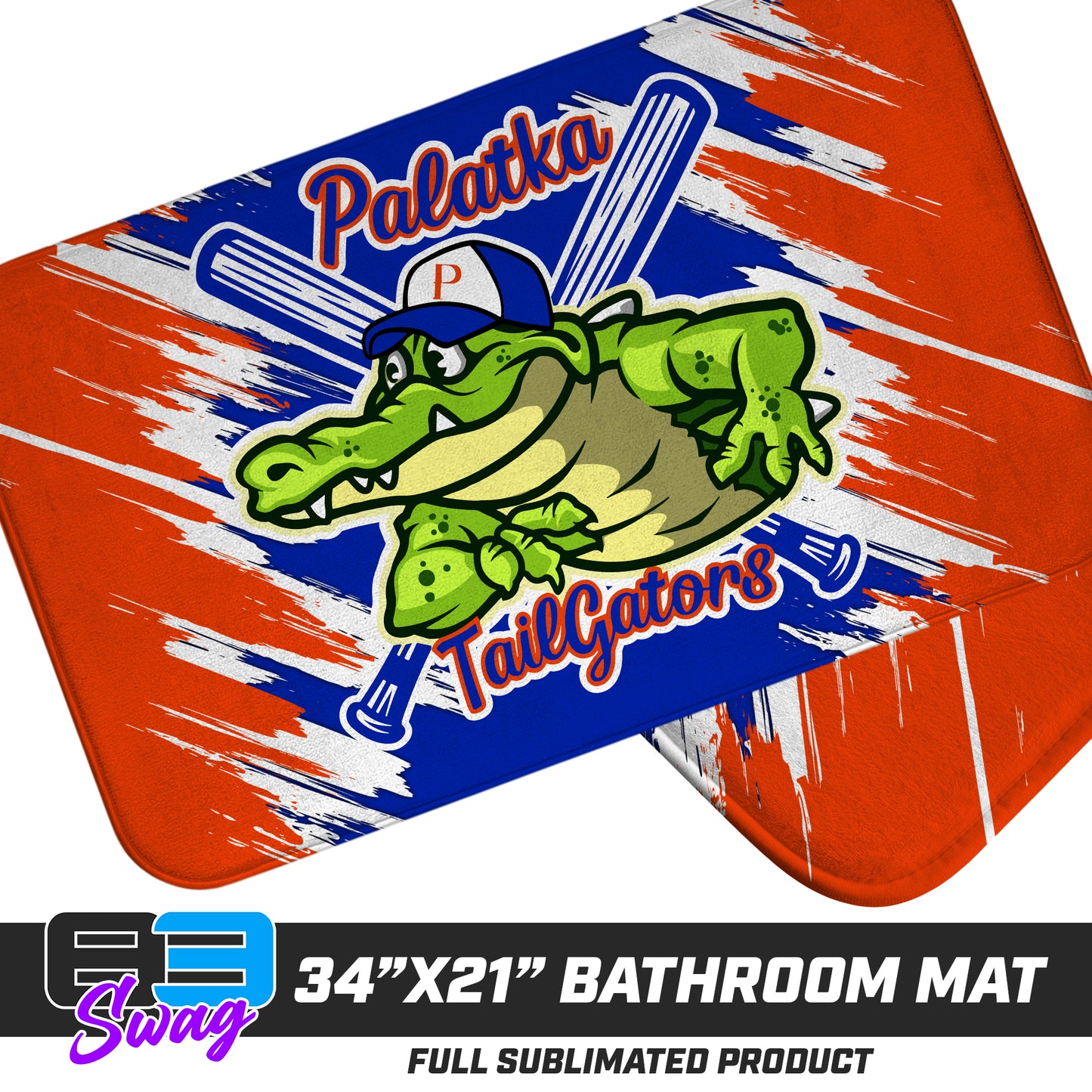 21"x34" Microfiber Bath Mat - Palatka TailGators Baseball - 2024 FALL EDITION