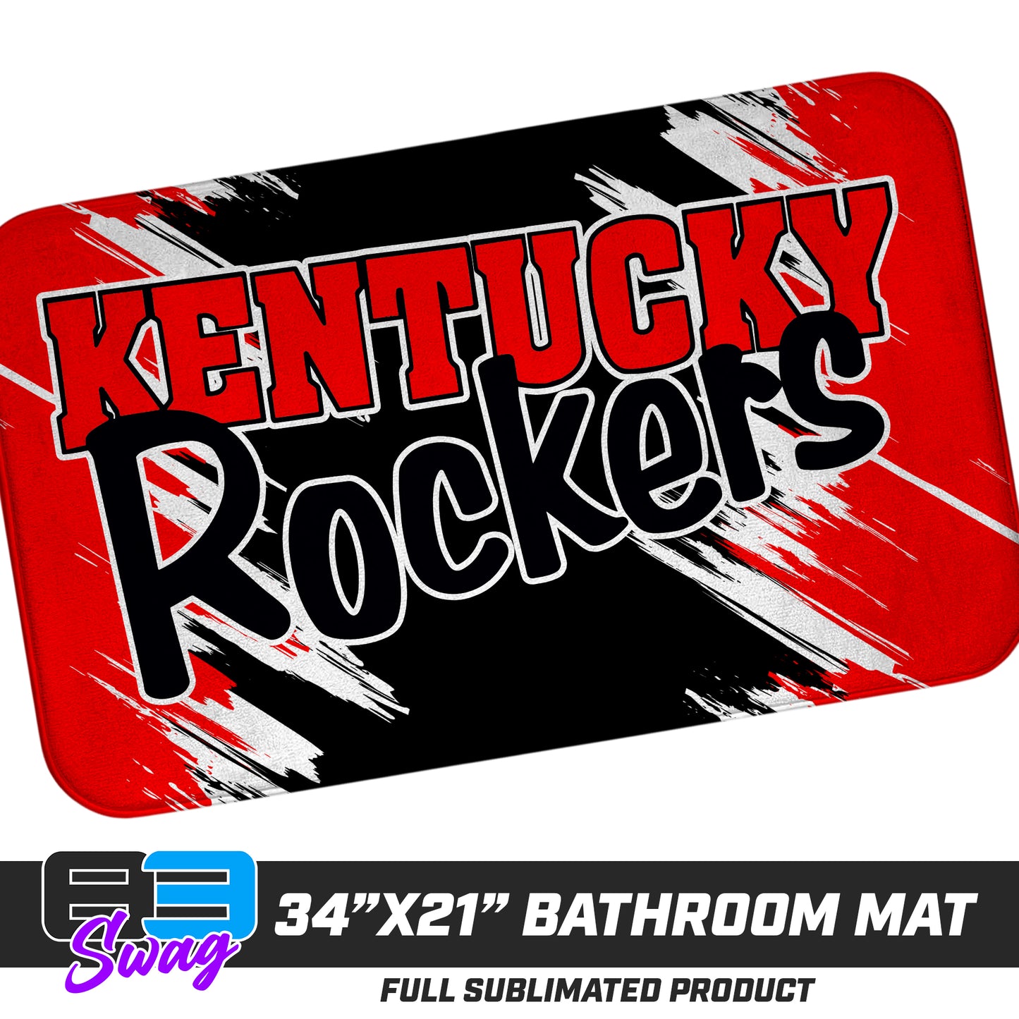 21"x34" Microfiber Bath Mat - Kentucky Rockers Softball