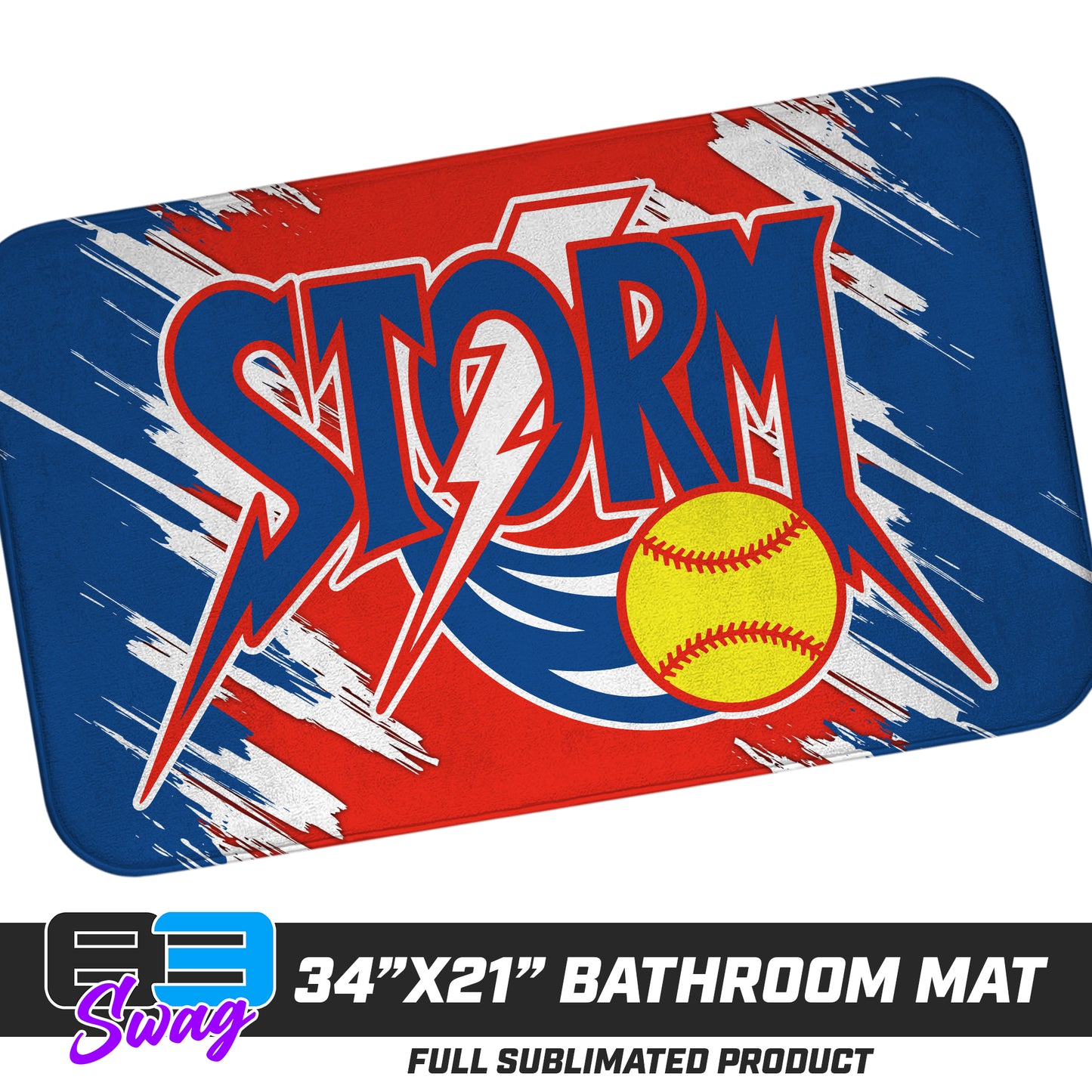 21"x34" Microfiber Bath Mat - Sun City Storm Softball