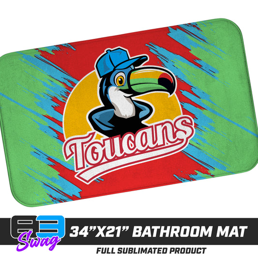 21"x34" Microfiber Bath Mat - Toucans Baseball LV