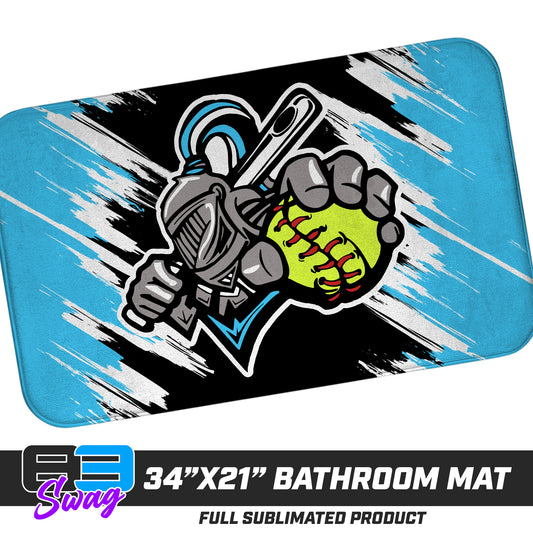 21"x34" Microfiber Bath Mat - Knights Softball