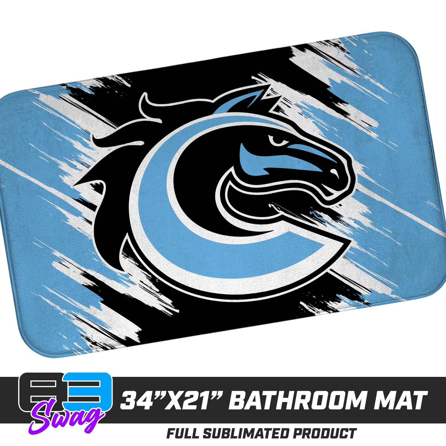 21"x34" Microfiber Bath Mat - Colts Baseball