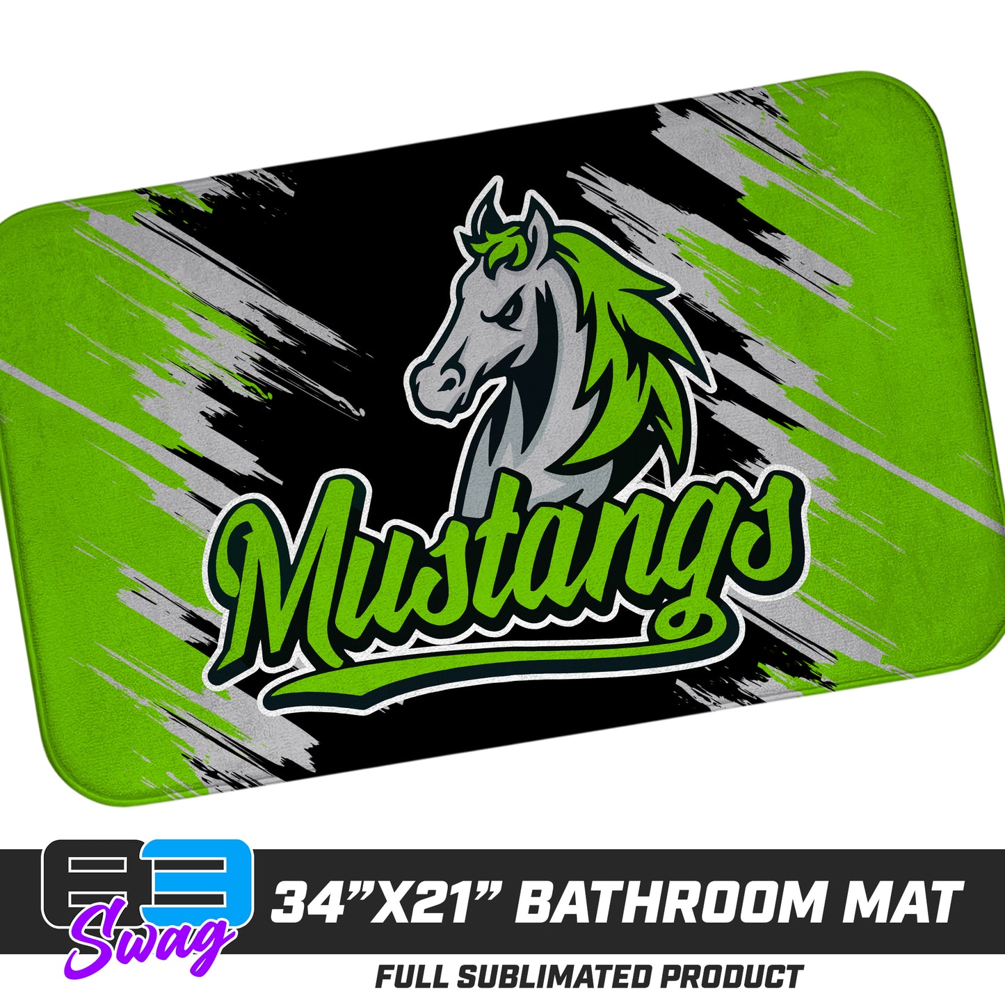 21"x34" Microfiber Bath Mat - Mustangs