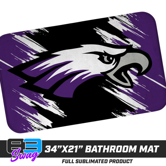 21"x34" Microfiber Bath Mat - Bellmawr Purple Eagles