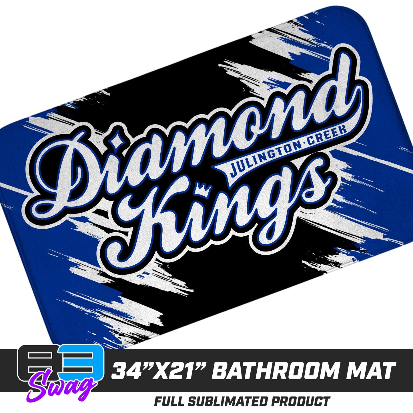 21"x34" Microfiber Bath Mat - JCB Diamond Kings Baseball