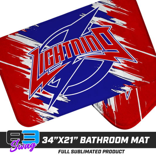 21"x34" Microfiber Bath Mat - Palm Beach Gardens Lightning