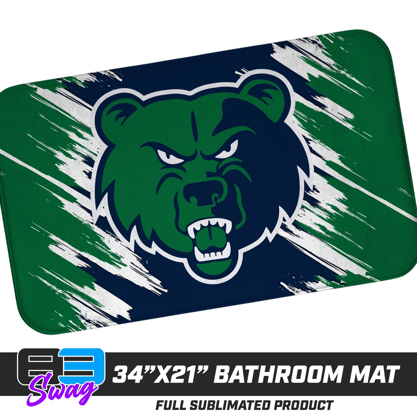 21"x34" Microfiber Bath Mat - Creekview Grizzlies