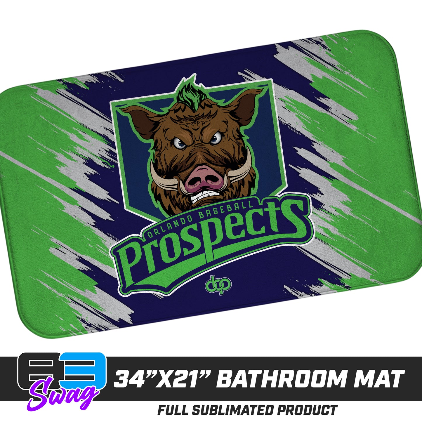 21"x34" Microfiber Bath Mat - Orlando Baseball Prospects - War Hogs