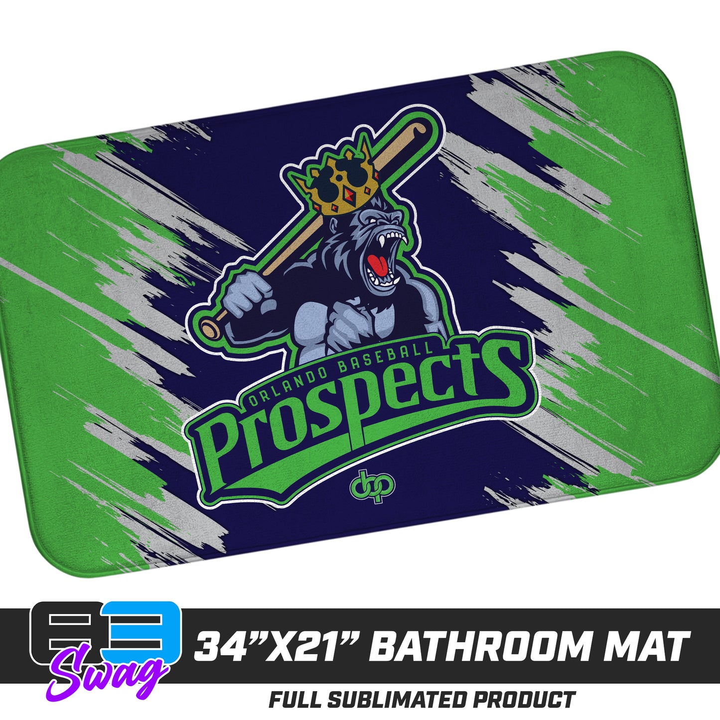 21"x34" Microfiber Bath Mat - Orlando Baseball Prospects - Gorilla Kings