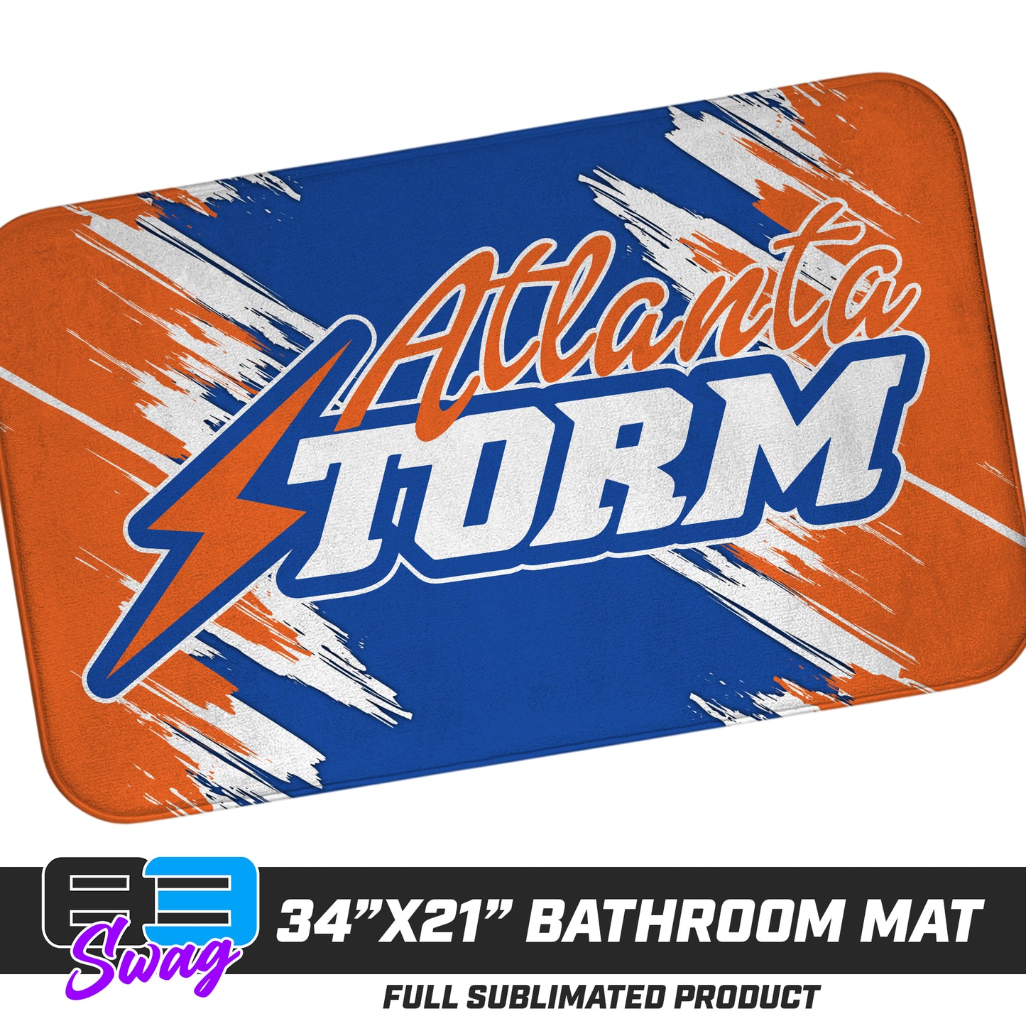 21"x34" Microfiber Bath Mat - Atlanta Storm