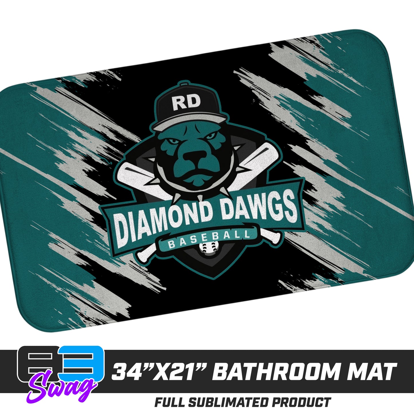 21"x34" Microfiber Bath Mat - Diamond Dawgs