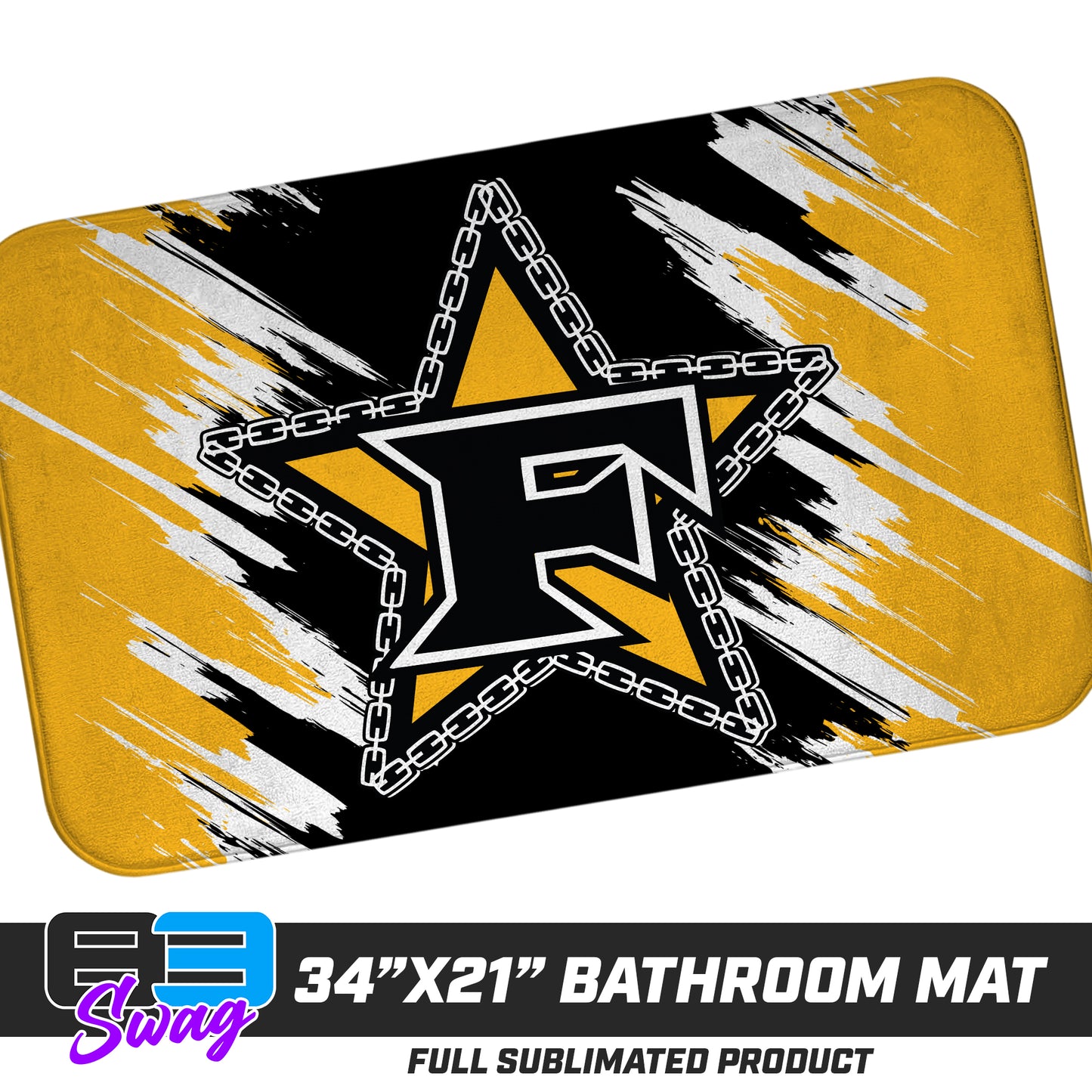 21"x34" Microfiber Bath Mat - 5 Star Mafia Baseball