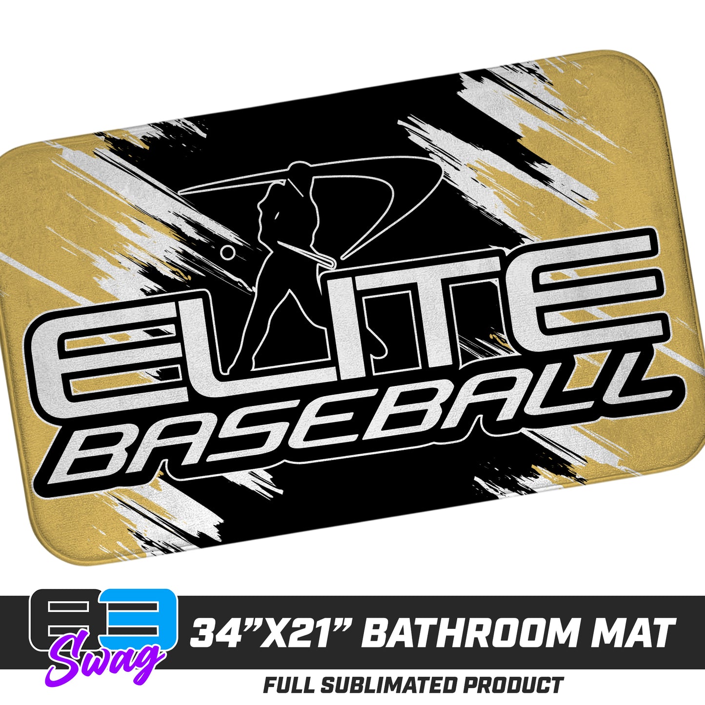 21"x34" Microfiber Bath Mat - Elite Baseball