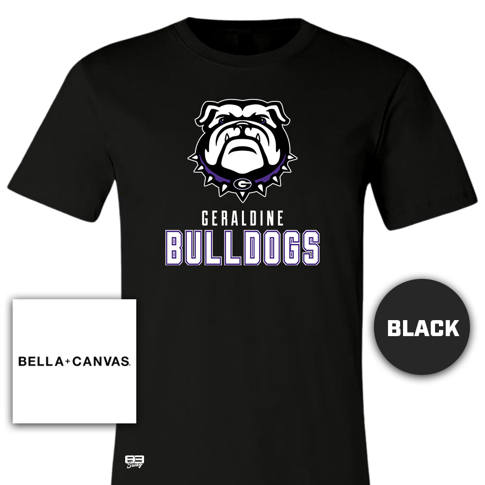 Bella + Canvas 3001C Unisex Jersey T-Shirt - Geraldine Bulldogs Football V2