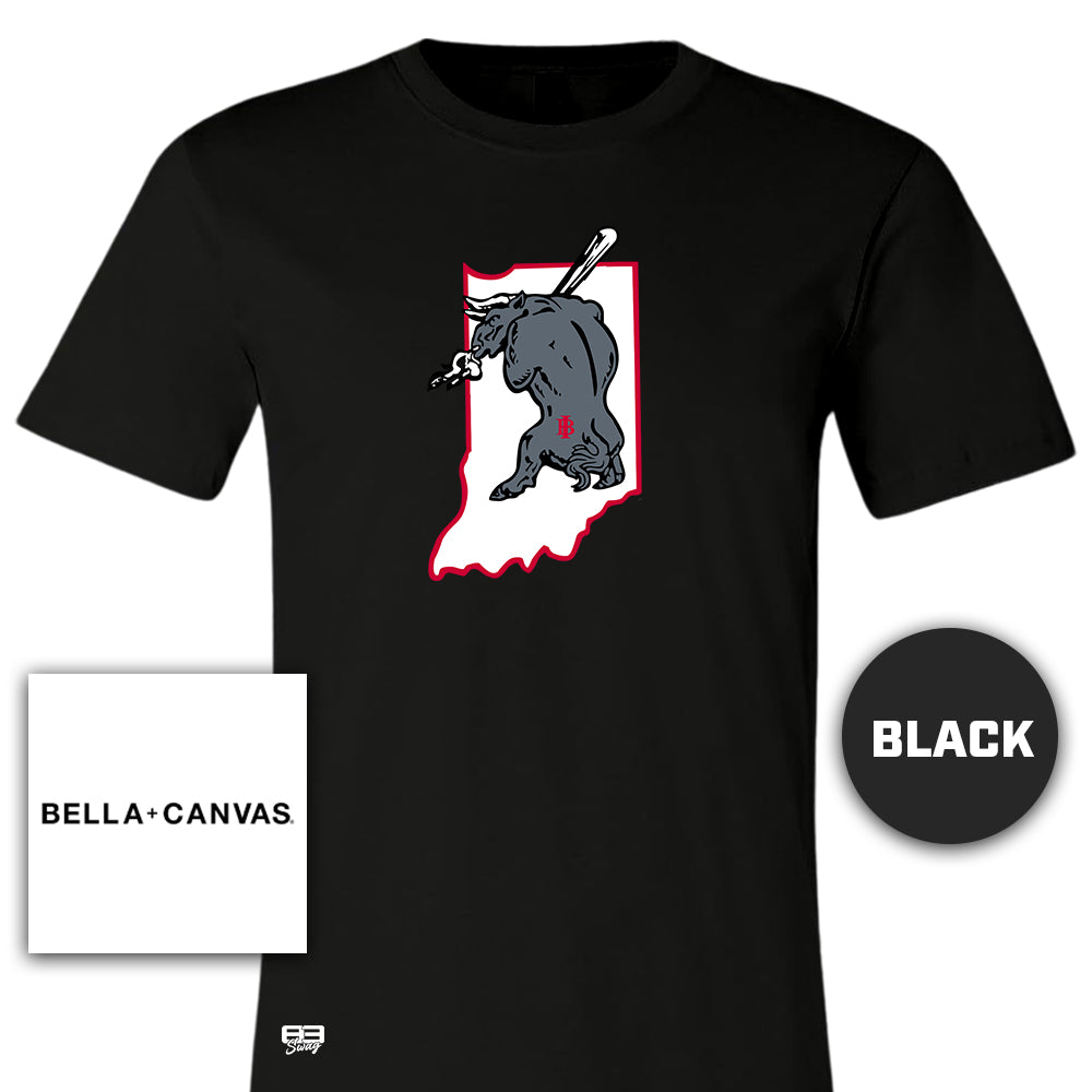 Bella + Canvas 3001C Unisex Jersey T-Shirt - Indiana Bulls Baseball