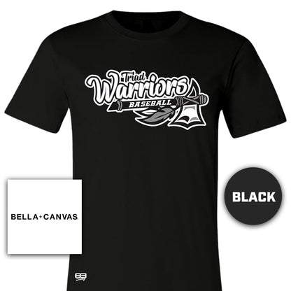 Bella + Canvas 3001C Unisex Jersey T-Shirt - Triad Warriors Baseball