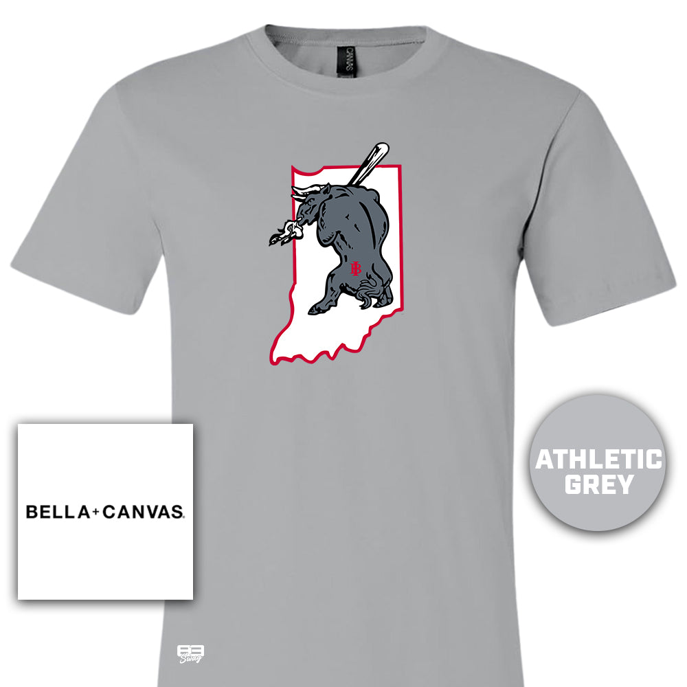 Bella + Canvas 3001C Unisex Jersey T-Shirt - Indiana Bulls Baseball