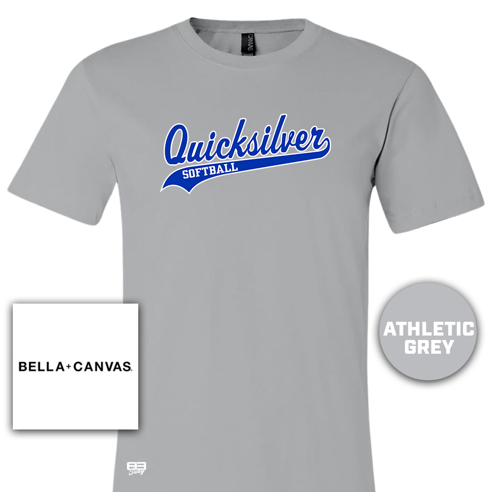 Bella + Canvas 3001C Unisex Jersey T-Shirt - Quicksilver Softball