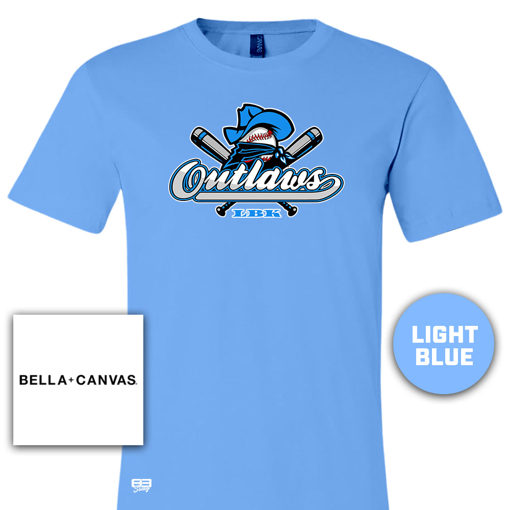 Bella + Canvas 3001C Unisex Jersey T-Shirt - Outlaws Baseball