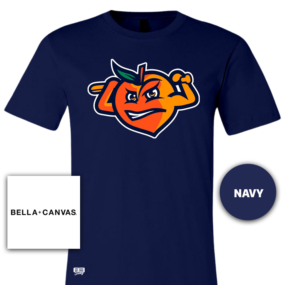 Bella + Canvas 3001C Unisex Jersey T-Shirt - Peach Clobbers Baseball