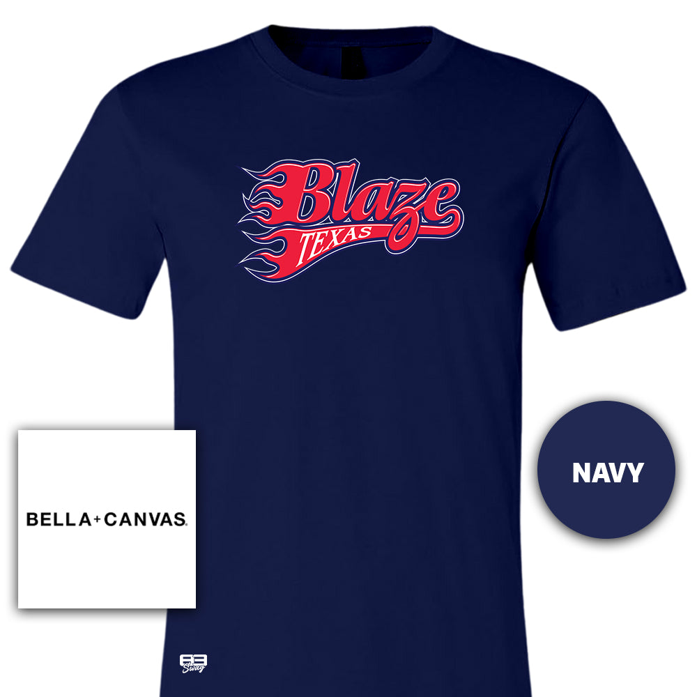 Bella + Canvas 3001C Unisex Jersey T-Shirt - Texas Blaze Softball