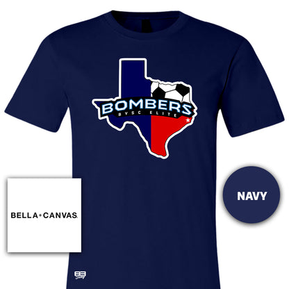 Bella + Canvas 3001C Unisex Jersey T-Shirt - BYSC Bombers Soccer