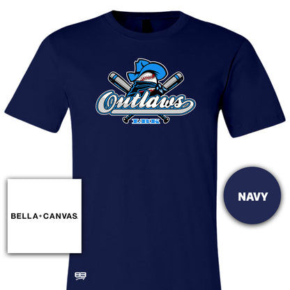 Bella + Canvas 3001C Unisex Jersey T-Shirt - Outlaws Baseball